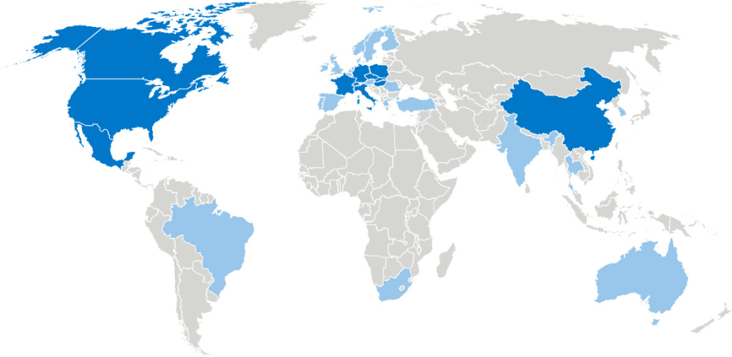 World map-WEBER-Schraubautomaten-GmbH